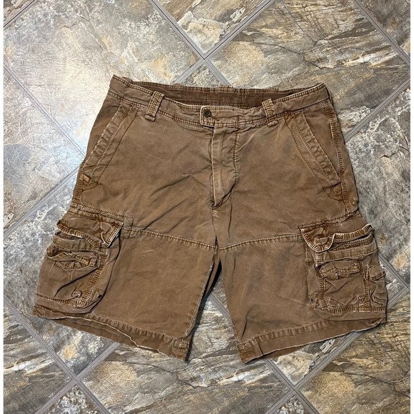 Polo by Ralph Lauren Other - Polo Ralph Lauren Cargo Shorts Mens 34 Brown VTG Baggy Distressed Y2K